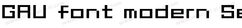 GAU font modern SemiRound字体转换